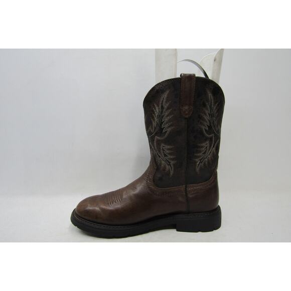 Ariat Mens Sz 13 D Brown Leather Cowboy Work Boots main image 10